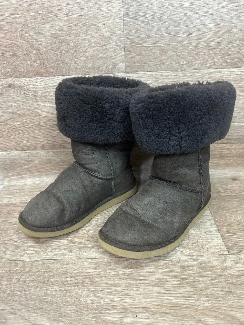 UGG Classic Tall Shearling Boots in Dark Brown